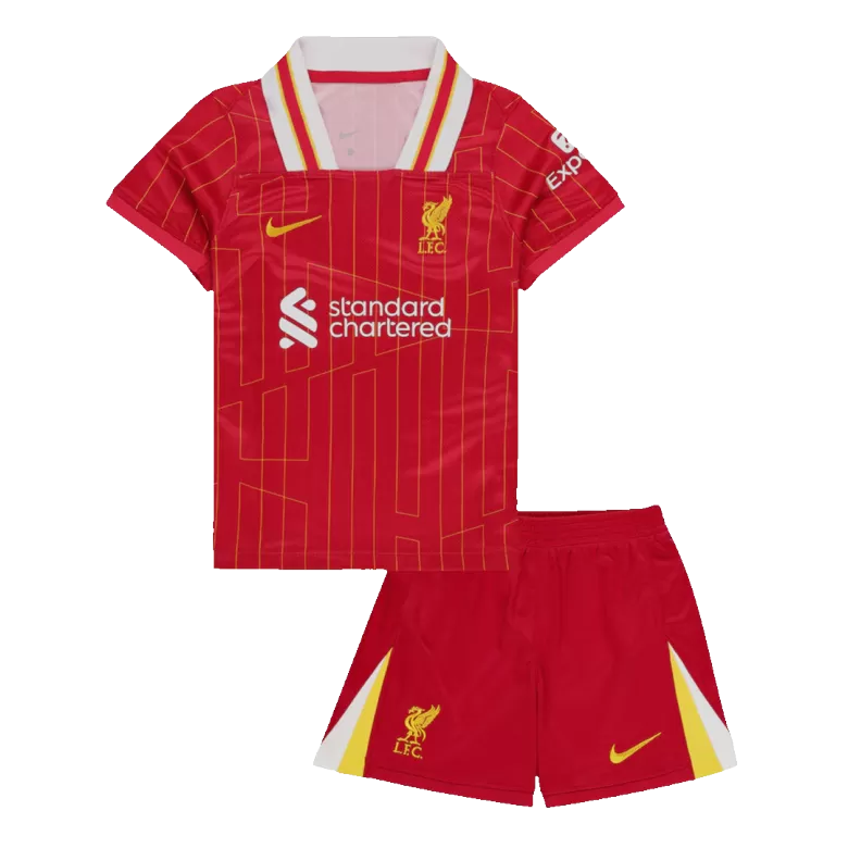 Liverpool Home Jersey Kit 2024/25 Kids(Jersey+Shorts) - gojersey