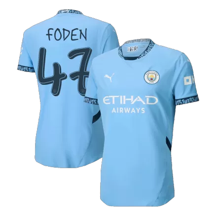 Manchester City FODEN #47 Home Jersey Authentic 2024/25 - UCL Edition - gojersey