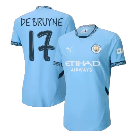 Manchester City DE BRUYNE #17 Home Jersey Authentic 2024/25 - UCL Edition - gojersey
