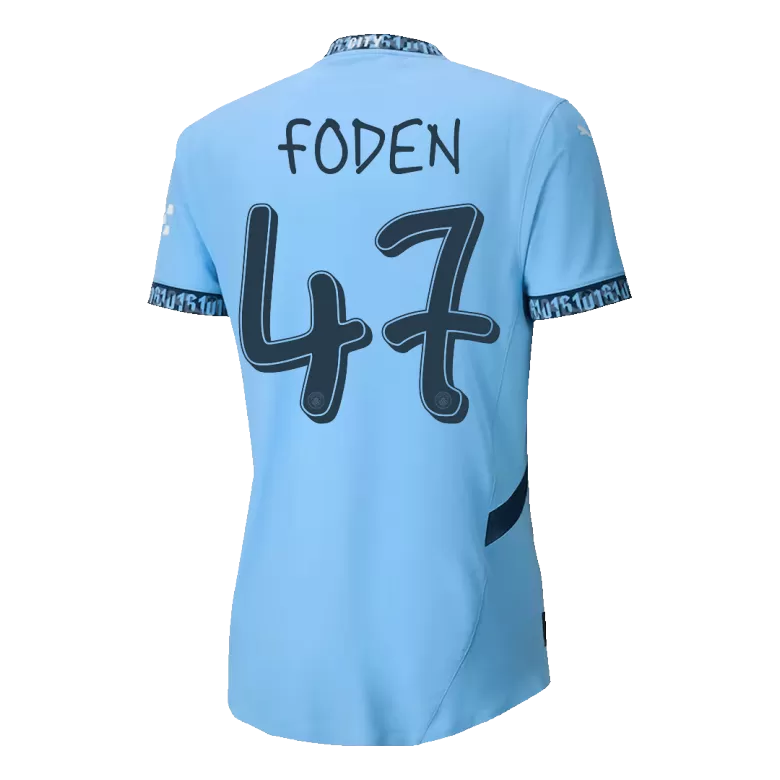 Manchester City FODEN #47 Home Jersey Authentic 2024/25 - UCL Edition - gojersey