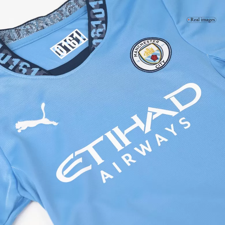 Manchester City Home Jersey Kit 2024/25 Kids(Jersey+Shorts) - gojersey