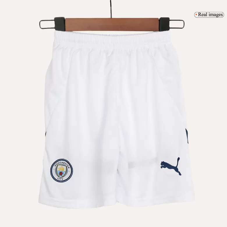 Manchester City Home Jersey Kit 2024/25 Kids(Jersey+Shorts) - gojersey