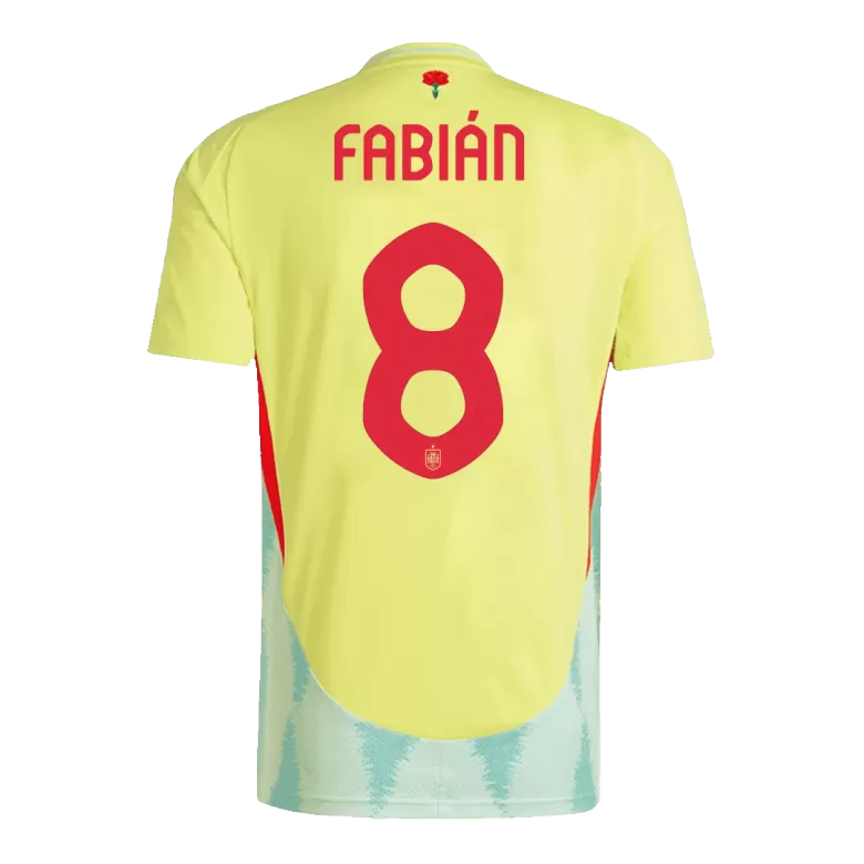 Spain FABIÁN #8 Away Jersey EURO 2024 - gojersey
