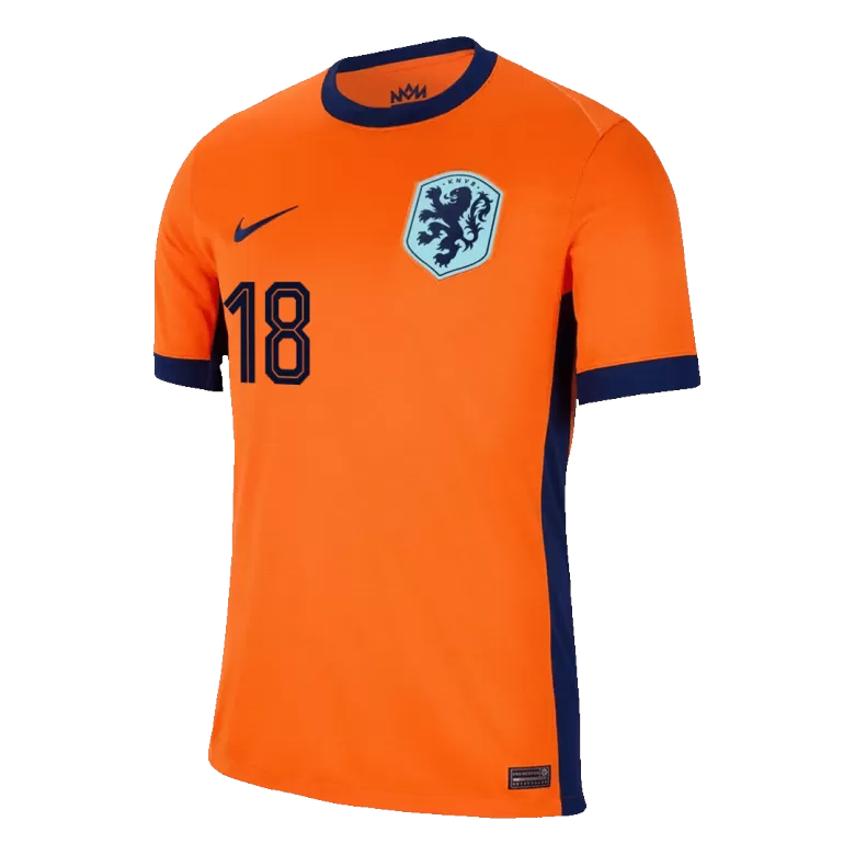 Netherlands MALEN #18 Home Jersey EURO 2024 - gojersey