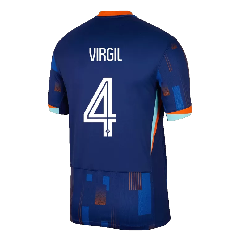 Netherlands VIRGIL #4 Away Jersey EURO 2024 - gojersey