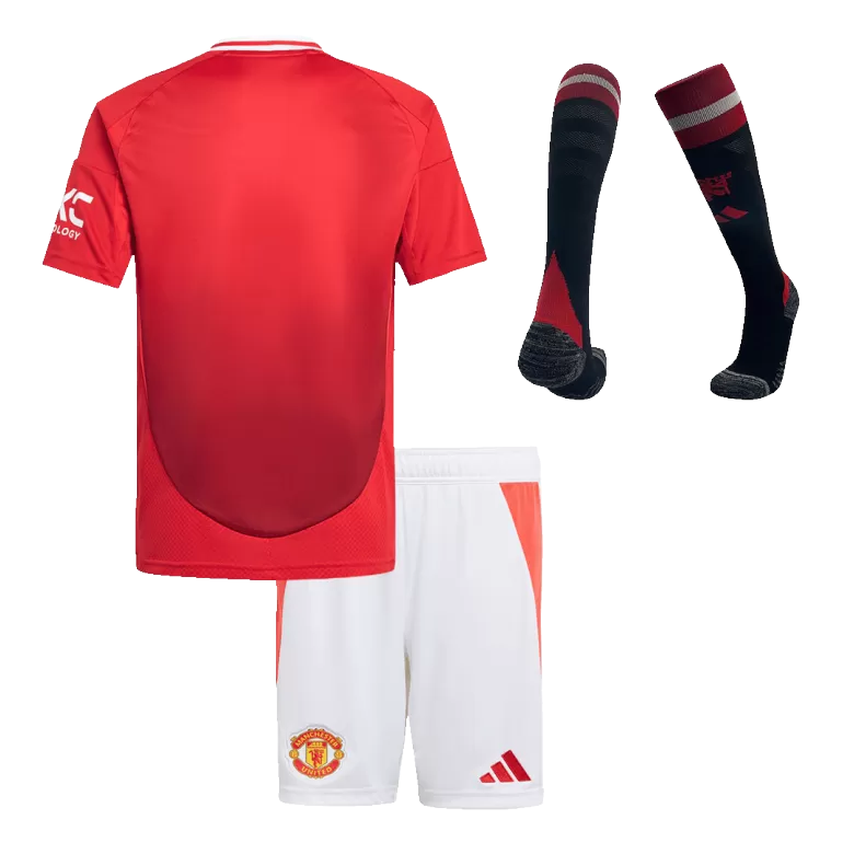 Manchester United Home Jersey Kit 2024/25 Kids(Jersey+Shorts+Socks) - gojersey