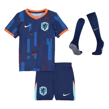 Netherlands Away Jersey Kit EURO 2024 Kids(Jersey+Shorts+Socks) - gojersey