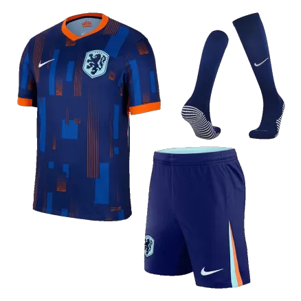 Netherlands Away Jersey Kit EURO 2024 (Jersey+Shorts+Socks) - gojersey