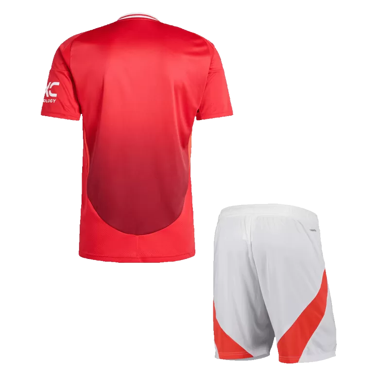 Manchester United Home Jersey Kit 2024/25 (Jersey+Shorts) - gojersey