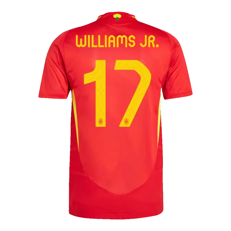 Spain WILLIAMS JR. #17 Home Jersey Authentic EURO 2024 - gojersey