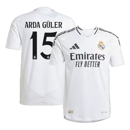 Real Madrid ARDA GÜLER #15 Home Jersey Authentic 2024/25 - gojersey