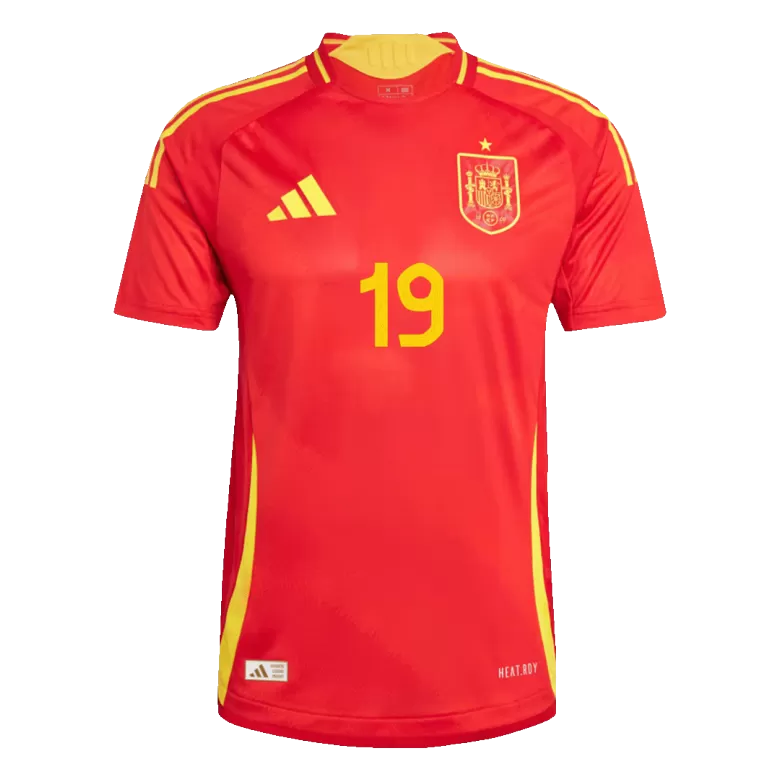 Spain LAMINE YAMAL #19 Home Jersey Authentic EURO 2024 - gojersey