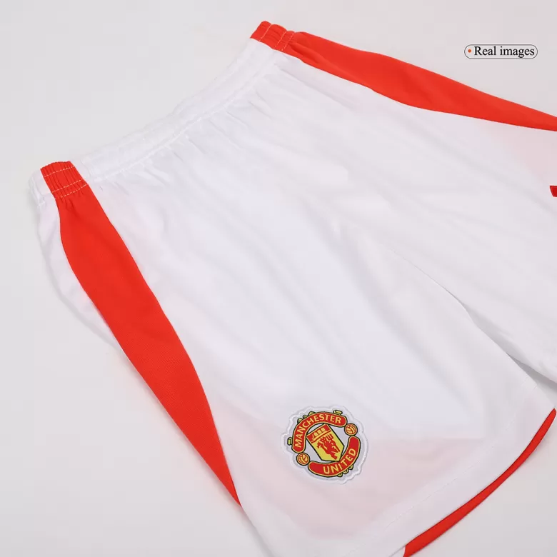 Manchester United Home Jersey Kit 2024/25 Kids(Jersey+Shorts) - gojersey