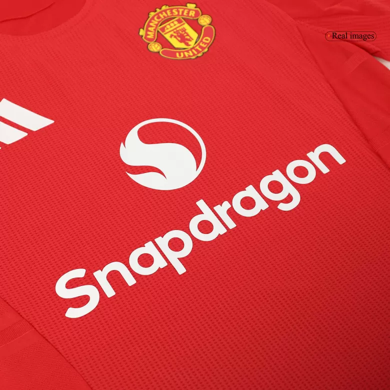 Manchester United Home Soccer Jersey Kit Authentic 2024/25 (Jersey+Shorts+Socks) - gojersey