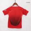 Manchester United Home Jersey Kit 2024/25 Kids(Jersey+Shorts) - gojersey