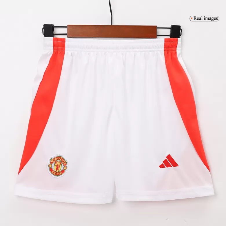 Manchester United Home Jersey Kit 2024/25 Kids(Jersey+Shorts) - gojersey