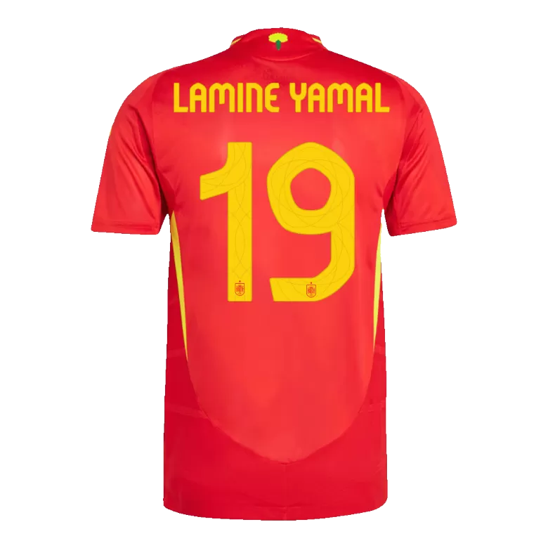 Spain LAMINE YAMAL #19 Home Jersey Authentic EURO 2024 - gojersey