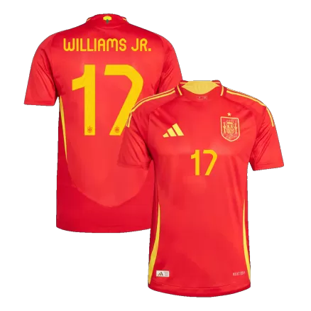 Spain WILLIAMS JR. #17 Home Jersey Authentic EURO 2024 - gojersey