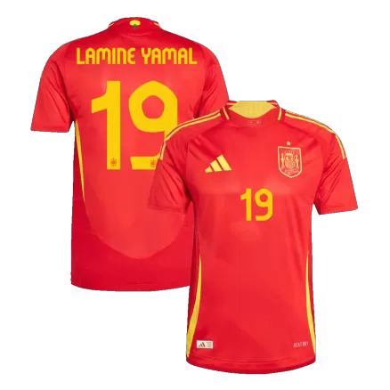 Spain LAMINE YAMAL #19 Home Jersey Authentic EURO 2024 - gojersey