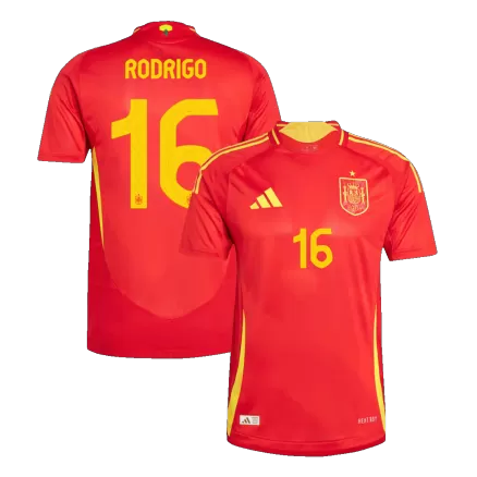 Spain RODRIGO #16 Home Jersey Authentic EURO 2024 - gojersey