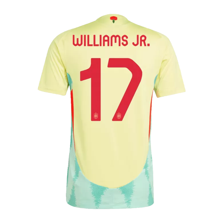 Spain WILLIAMS JR. #17 Away Jersey Authentic EURO 2024 - gojersey