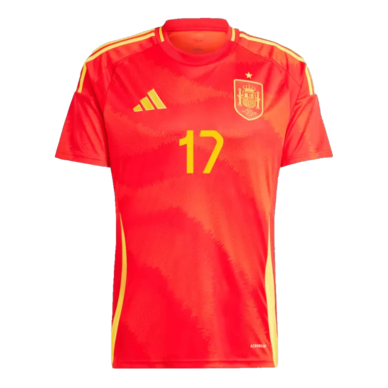 Spain WILLIAMS JR. #17 Home Jersey EURO 2024 - gojersey