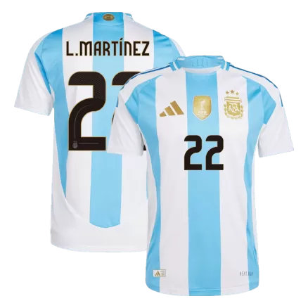Argentina L.MARTÍNEZ #22 Home Jersey Authentic 2024 - gojersey