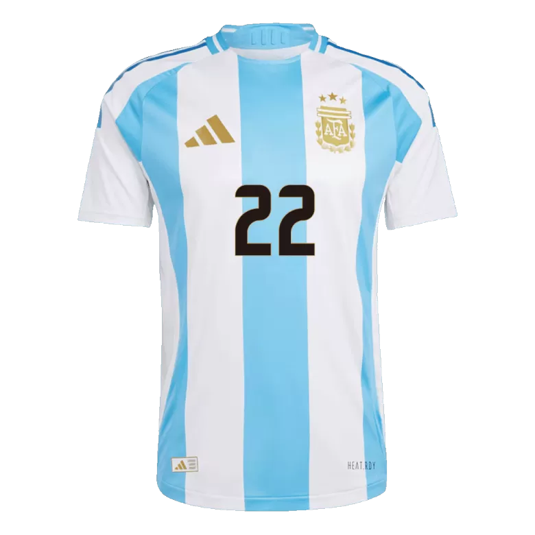 Argentina L.MARTÍNEZ #22 Home Jersey Authentic Copa America 2024 - gojersey