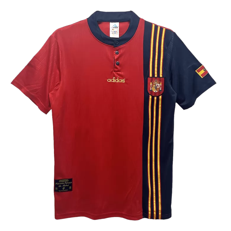 Spain Home Jersey Retro 1996 - gojersey