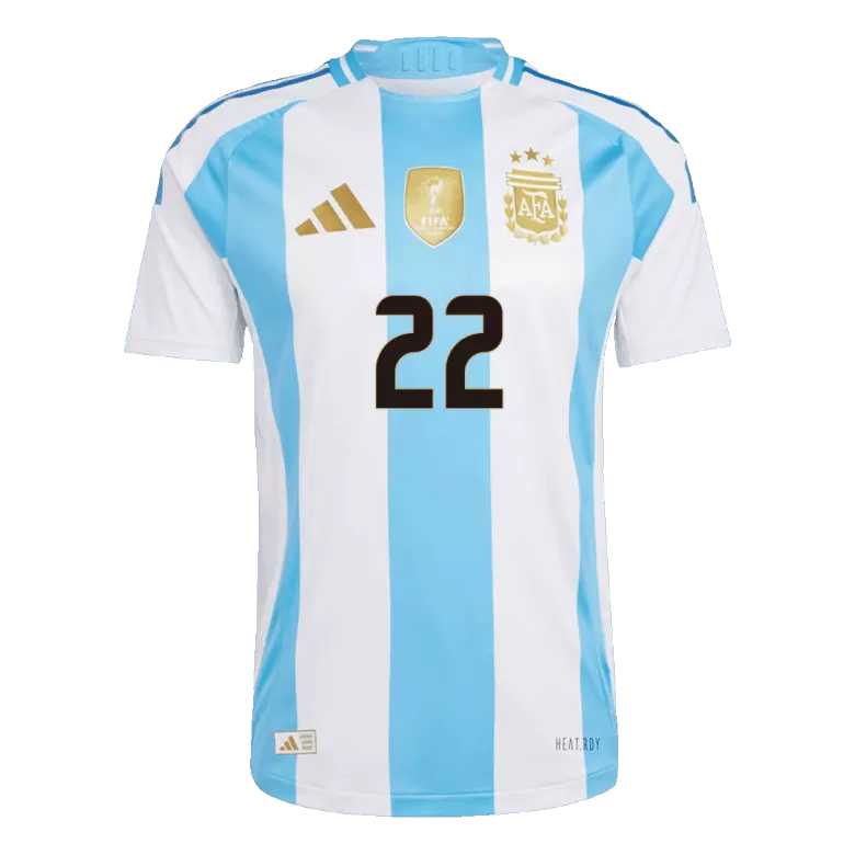 Argentina L.MARTÍNEZ #22 Home Jersey Authentic 2024 - gojersey