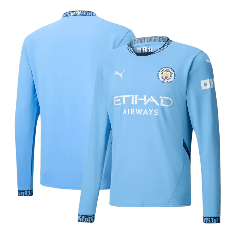 Manchester City Long Sleeve Home Jersey 2024/25 - gojersey