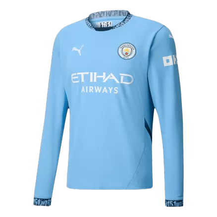 Manchester City Long Sleeve Home Jersey 2024/25 - gojersey