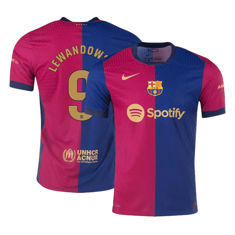 Barcelona LEWANDOWSKI #9 Home Jersey Authentic 2024/25 - gojersey