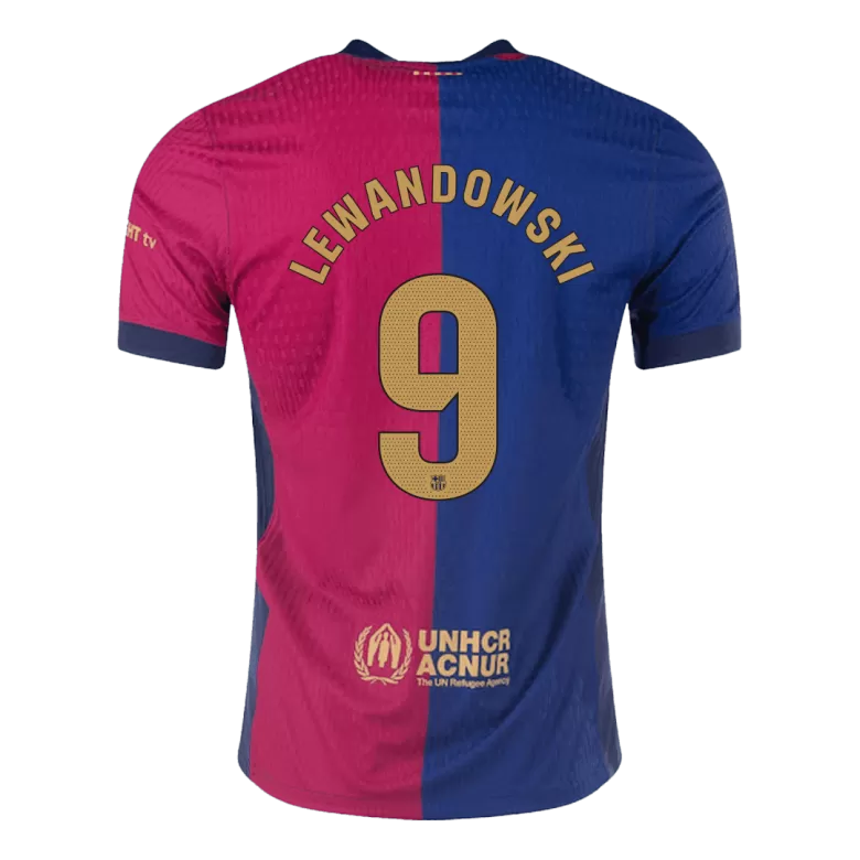 Barcelona LEWANDOWSKI #9 Home Jersey Authentic 2024/25 - gojersey