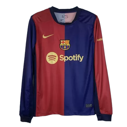 Barcelona Long Sleeve Home Jersey 2024/25 - gojersey