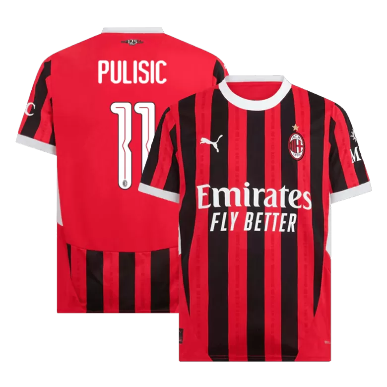 AC Milan PULISIC #11 Home Jersey 2024/25 - UCL Edition - gojersey