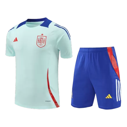 Spain Pre-Match Training Jersey Kit EURO 2024 (Jersey+Shorts) - gojersey