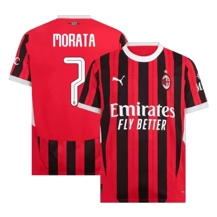 AC Milan MORATA #7 Home Jersey 2024/25 - UCL Edition - gojersey