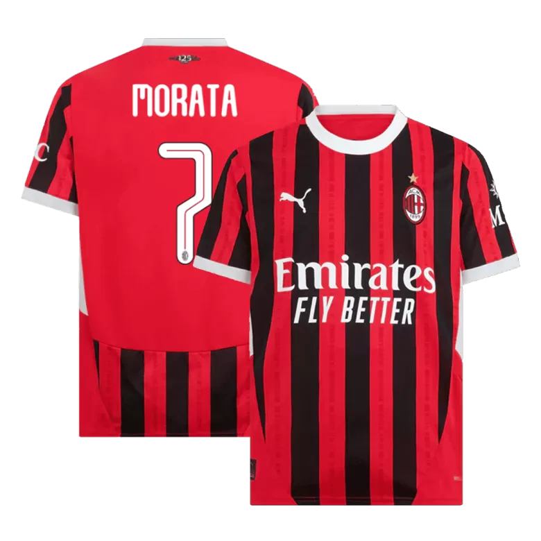 AC Milan MORATA #7 Home Jersey 2024/25 - UCL Edition - gojersey