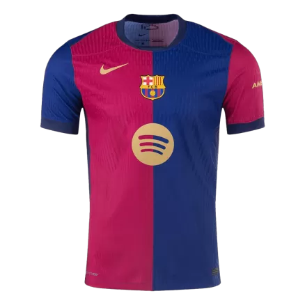 Barcelona Home Jersey Authentic 2024/25 Spotify Logo Without Text - gojersey