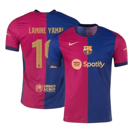 Barcelona LAMINE YAMAL #19 Home Jersey Authentic 2024/25 - UCL Edition - gojersey