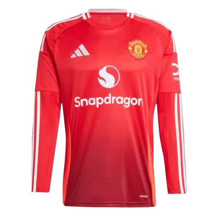 Manchester United Long Sleeve Home Jersey 2024/25 - gojersey