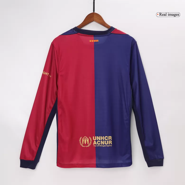 Barcelona Long Sleeve Home Jersey 2024/25 - gojersey