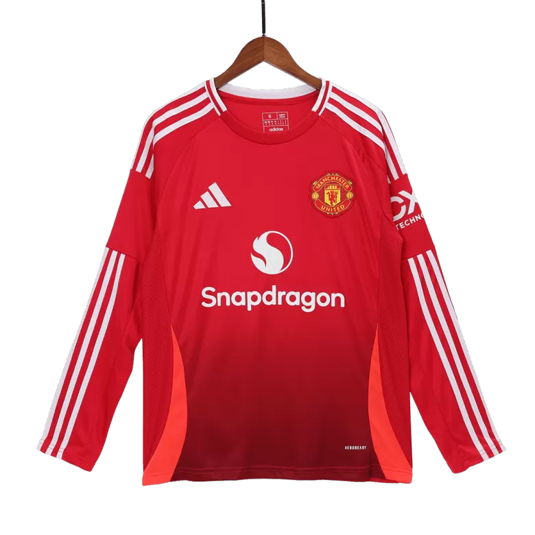 Manchester United Long Sleeve Home Jersey 2024/25 - gojersey