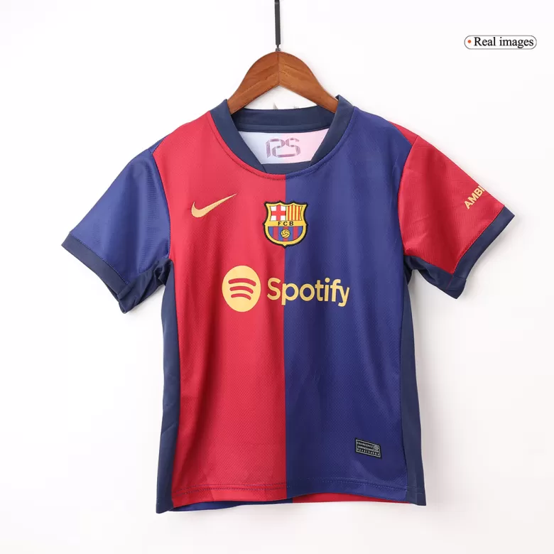 Barcelona Home Jersey Kit 2024/25 Kids(Jersey+Shorts+Socks) - gojersey