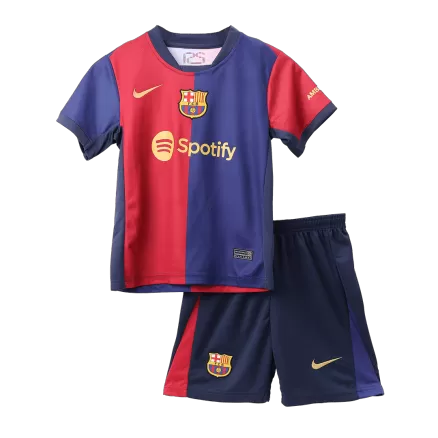Barcelona Home Jersey Kit 2024/25 Kids(Jersey+Shorts) - gojersey