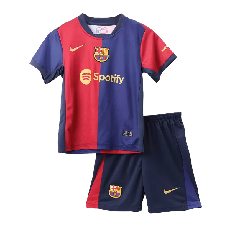 Barcelona Home Jersey Kit 2024/25 Kids(Jersey+Shorts+Socks) - gojersey