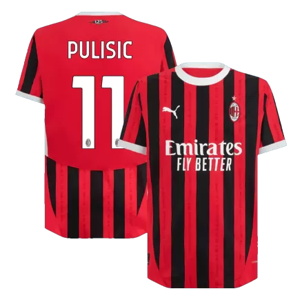 AC Milan PULISIC #11 Home Jersey Authentic 2024/25 - gojersey