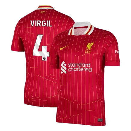 Liverpool VIRGIL #4 Home Jersey 2024/25 - gojersey
