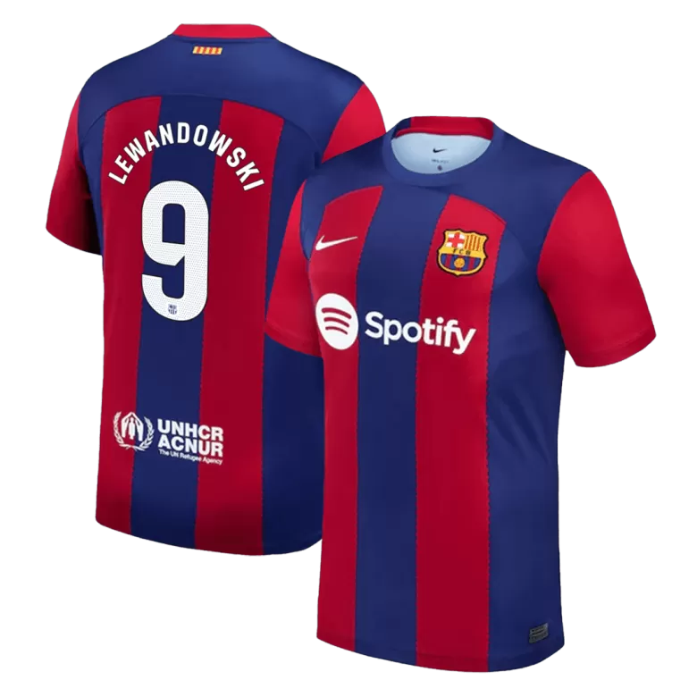 Barcelona LEWANDOWSKI #9 Home Jersey 2023/24 - gojersey